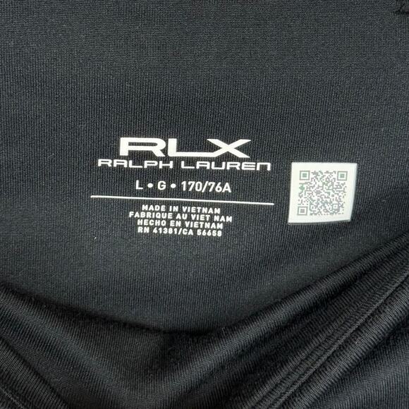 RLX Ralph Lauren High Rise Black Stirrup Stretch Leggings w/ Stash Pocket-Large - Picture 5 of 5
